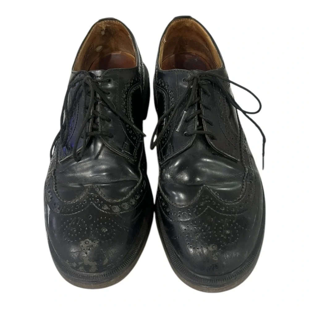 DR MARTENS Men’s Shoes Size 9 Europe 42 Black Leather Loafers